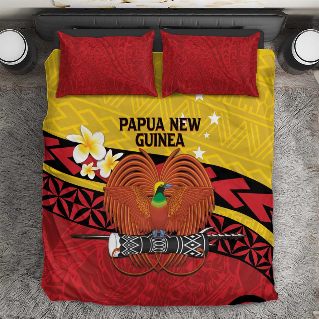 Papua New Guinea Independence Day Bedding Set Since 1975 Unity In Diversity