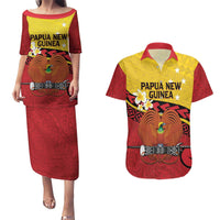 Papua New Guinea Independence Day Couples Matching Puletasi and Hawaiian Shirt Since 1975 Unity In Diversity
