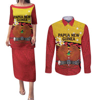 Papua New Guinea Independence Day Couples Matching Puletasi and Long Sleeve Button Shirt Since 1975 Unity In Diversity