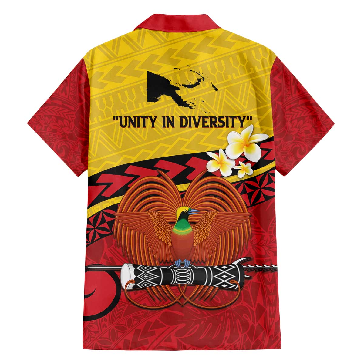 Papua New Guinea Independence Day Family Matching Off The Shoulder Long Sleeve Dress and Hawaiian Shirt Since 1975 Unity In Diversity