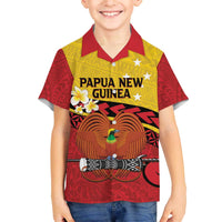 Papua New Guinea Independence Day Family Matching Off Shoulder Short Dress and Hawaiian Shirt Since 1975 Unity In Diversity