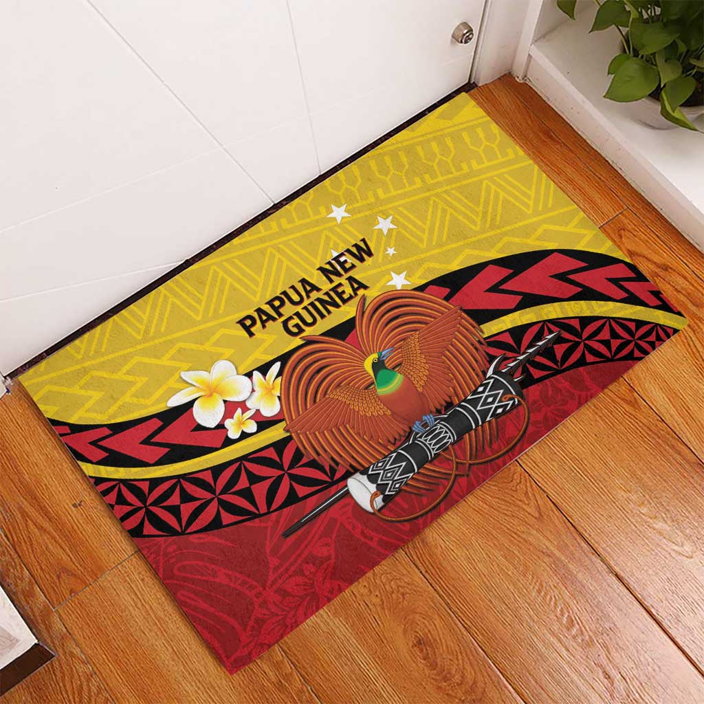Papua New Guinea Independence Day Rubber Doormat Since 1975 Unity In Diversity