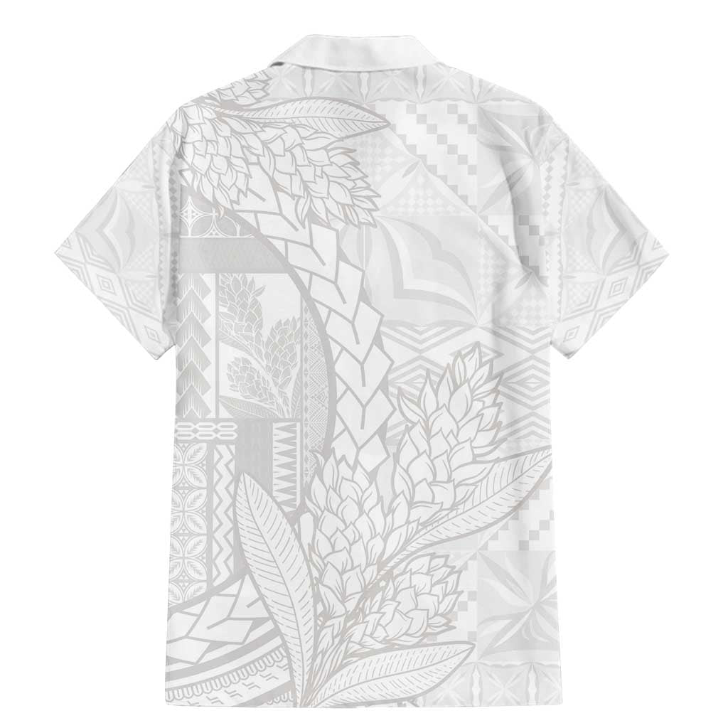 Samoa White Sunday Family Matching Mermaid Dress and Hawaiian Shirt Lotu Tamaiti Siapo With Teuila