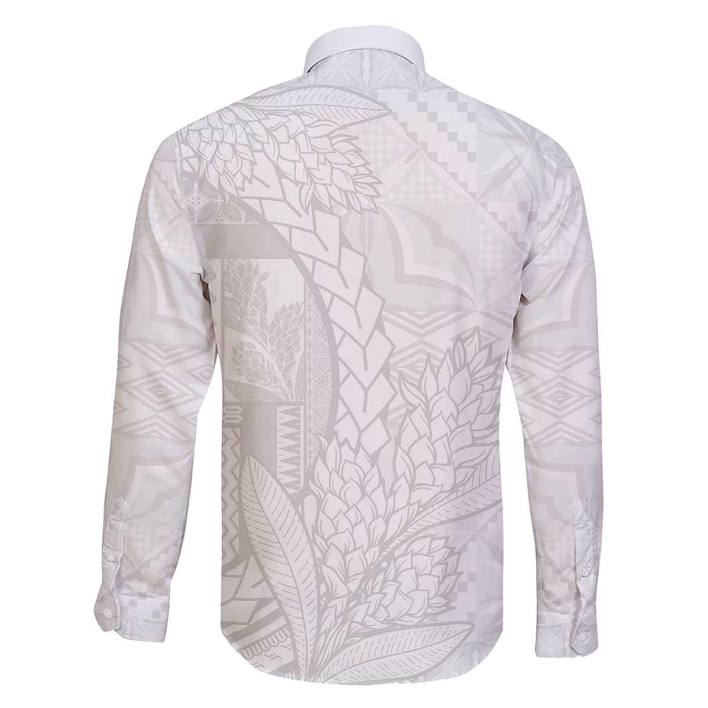 Samoa White Sunday Family Matching Mermaid Dress and Hawaiian Shirt Lotu Tamaiti Siapo With Teuila