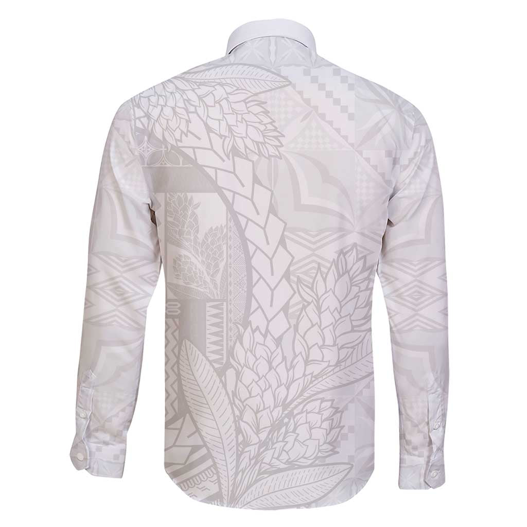 Samoa White Sunday Family Matching Short Sleeve Bodycon Dress and Hawaiian Shirt Lotu Tamaiti Siapo With Teuila