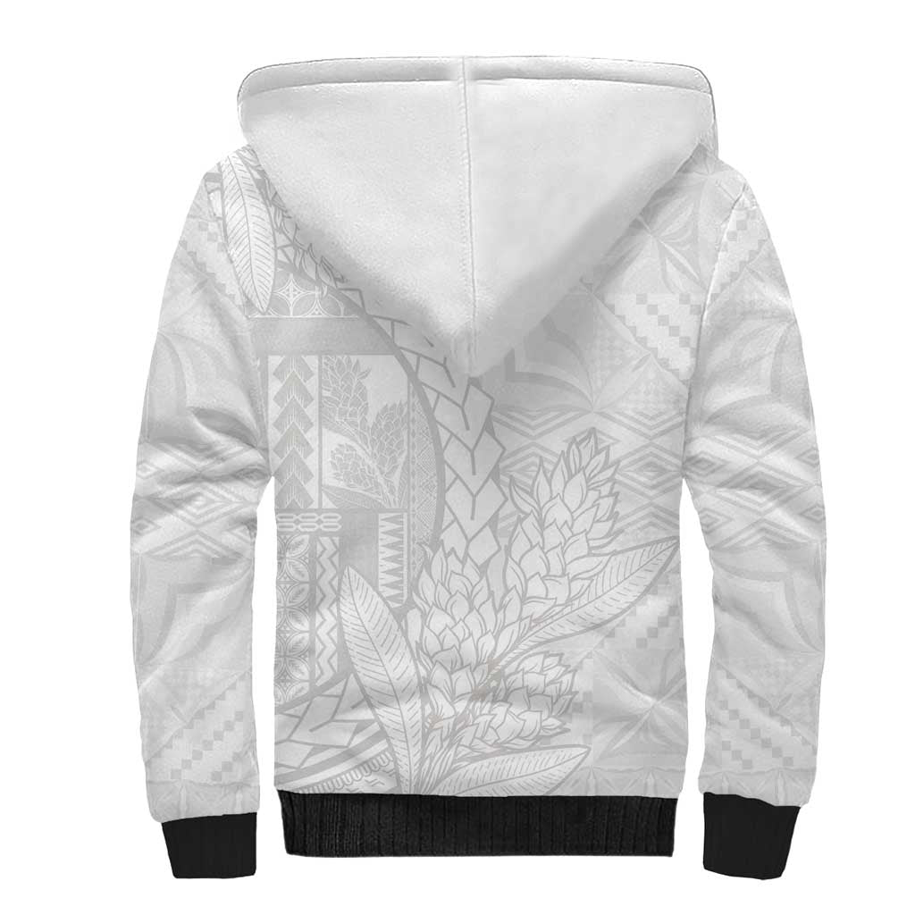 Samoa White Sunday Sherpa Hoodie Lotu Tamaiti Siapo With Teuila