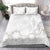 Tonga White Sunday Bedding Set Manuia le Aso Sa o Tamaiti Heilala With Ngatu Pattern