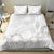 Tonga White Sunday Bedding Set Manuia le Aso Sa o Tamaiti Heilala With Ngatu Pattern