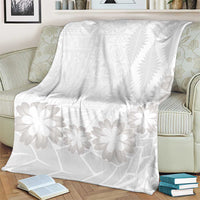 Tonga White Sunday Blanket Manuia le Aso Sa o Tamaiti Heilala With Ngatu Pattern