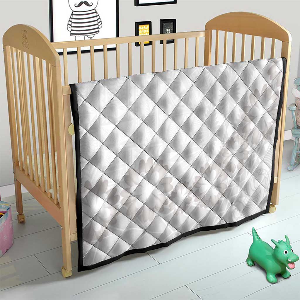 Tonga White Sunday Quilt Manuia le Aso Sa o Tamaiti Heilala With Ngatu Pattern