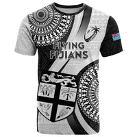 Fiji Rugby T Shirt World Cup 2023 Go Champions Fijian Tapa Black Version LT14 Black - Polynesian Pride