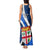 Fiji Rugby Tank Maxi Dress World Cup 2023 Go Champions Fijian Tapa Blue Version LT14 - Polynesian Pride