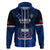 Custom Samoa Rugby Hoodie World Cup 2023 Go Champions Manu Samoa LT14 Zip Hoodie Blue - Polynesian Pride