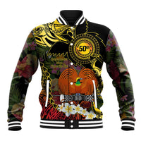 Papua New Guinea 50th Independence Anniversary Baseball Jacket Independen Stet bilong Papua Niu Gini LT14