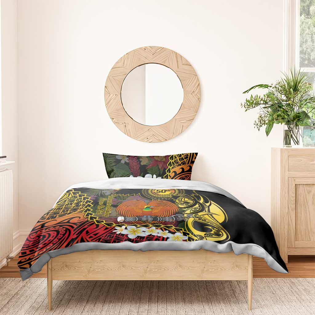 Papua New Guinea 50th Independence Anniversary Bedding Set Independen Stet bilong Papua Niu Gini LT14