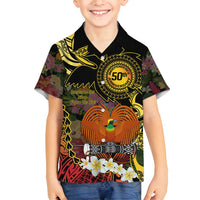 Papua New Guinea 50th Independence Anniversary Family Matching Off Shoulder Maxi Dress and Hawaiian Shirt Independen Stet bilong Papua Niu Gini LT14