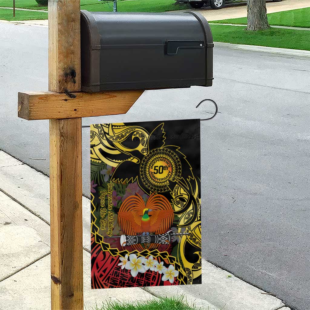 Papua New Guinea 50th Independence Anniversary Garden Flag Independen Stet bilong Papua Niu Gini LT14