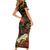 Papua New Guinea 50th Independence Anniversary Short Sleeve Bodycon Dress Independen Stet bilong Papua Niu Gini LT14