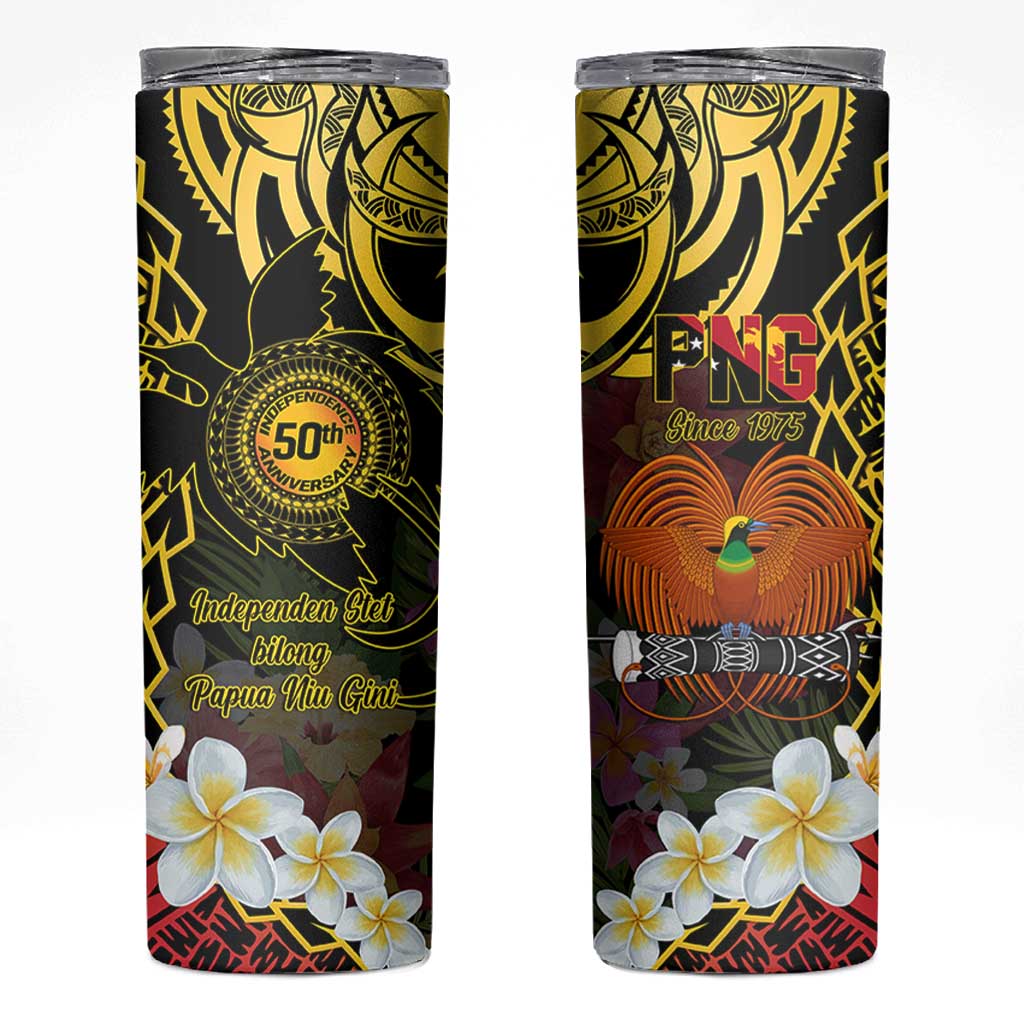 Papua New Guinea 50th Independence Anniversary Skinny Tumbler Independen Stet bilong Papua Niu Gini LT14