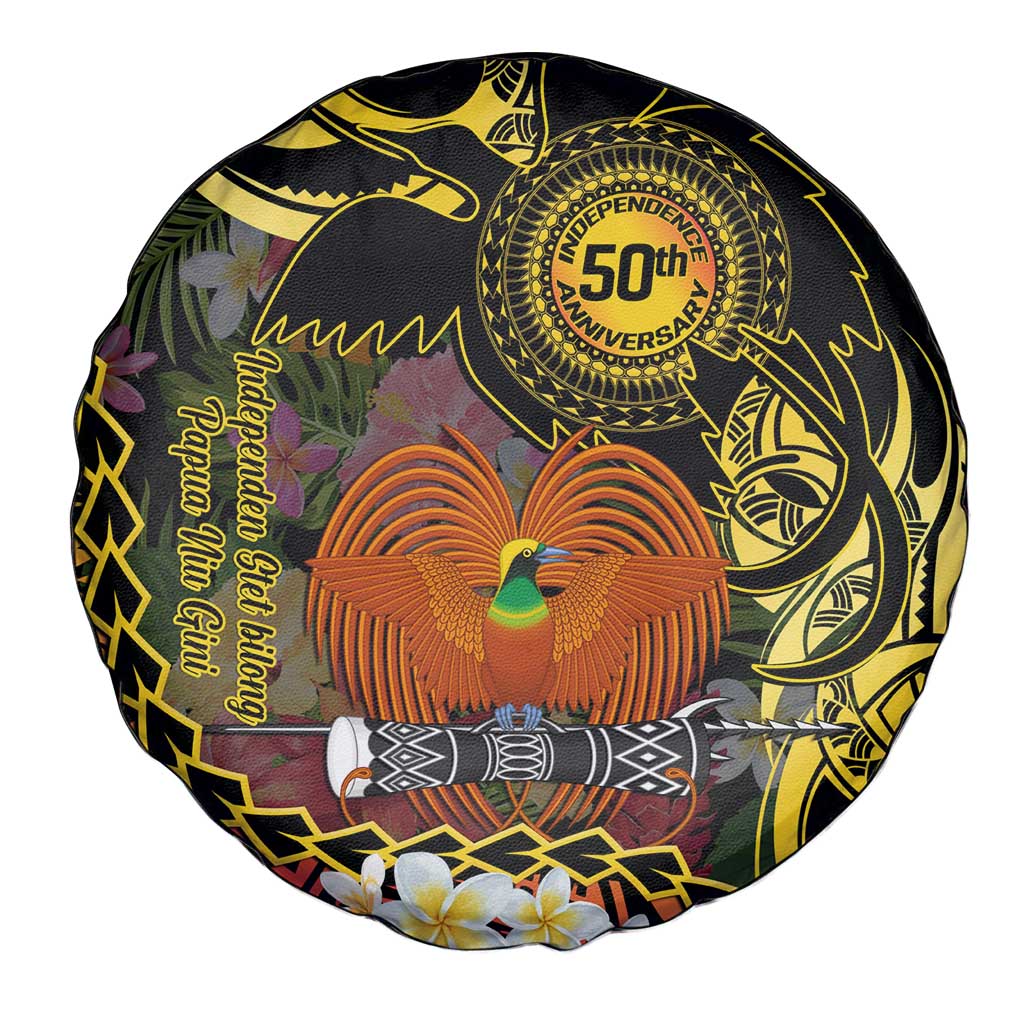 Papua New Guinea 50th Independence Anniversary Spare Tire Cover Independen Stet bilong Papua Niu Gini LT14