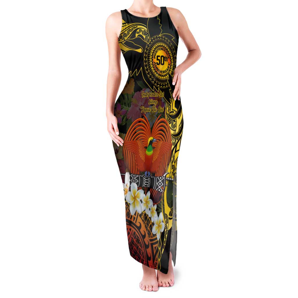 Papua New Guinea 50th Independence Anniversary Tank Maxi Dress Independen Stet bilong Papua Niu Gini LT14