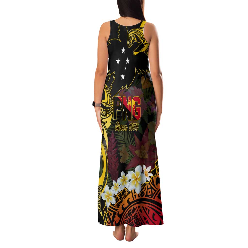 Papua New Guinea 50th Independence Anniversary Tank Maxi Dress Independen Stet bilong Papua Niu Gini LT14