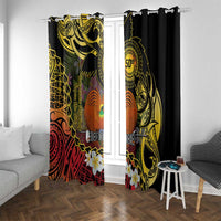 Papua New Guinea 50th Independence Anniversary Window Curtain Independen Stet bilong Papua Niu Gini LT14