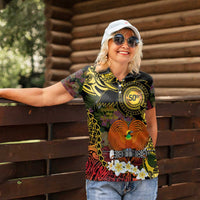 Papua New Guinea 50th Independence Anniversary Women Polo Shirt Independen Stet bilong Papua Niu Gini LT14