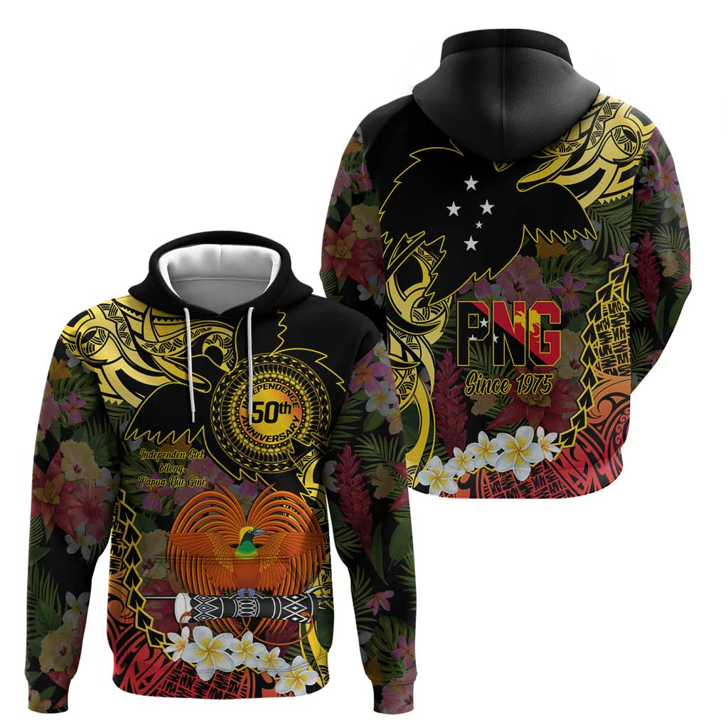 Papua New Guinea 50th Independence Anniversary Zip Hoodie Independen Stet bilong Papua Niu Gini LT14