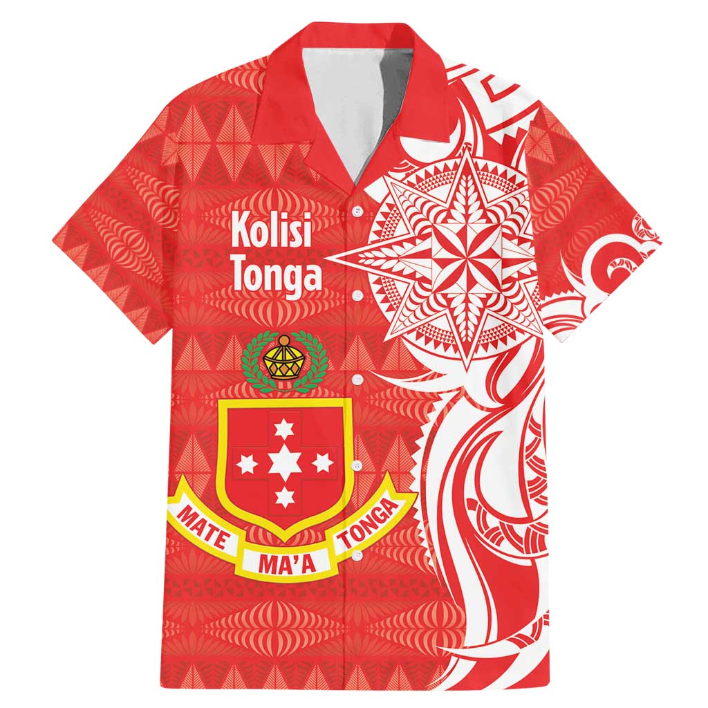 Personalised Kolisi Tonga Family Matching Mermaid Dress and Hawaiian Shirt Mate Maa Tonga Ngatu Pattern - Polynesian Pride