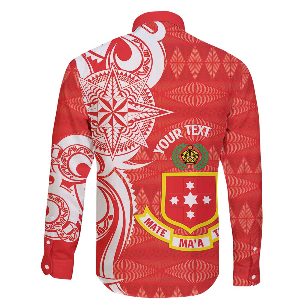 Personalised Kolisi Tonga Family Matching Puletasi and Hawaiian Shirt Mate Maa Tonga Ngatu Pattern - Polynesian Pride
