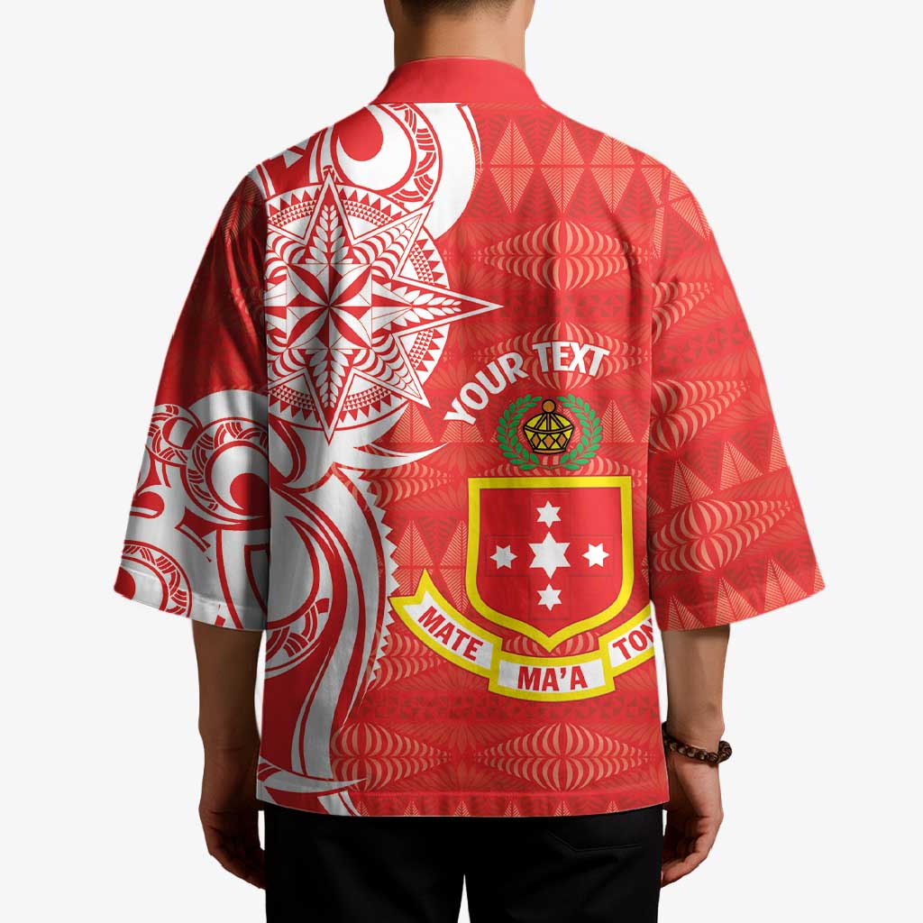 Personalised Kolisi Tonga Kimono Mate Maa Tonga Ngatu Pattern - Polynesian Pride