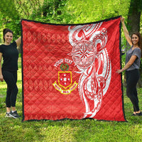 Personalised Kolisi Tonga Quilt Mate Maa Tonga Ngatu Pattern - Polynesian Pride