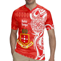 Personalised Kolisi Tonga Rugby Jersey Mate Maa Tonga Ngatu Pattern - Polynesian Pride
