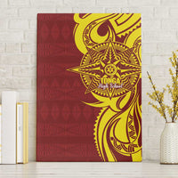 Personalised Tonga High School Canvas Wall Art THS Tongan Ngatu Pattern - Polynesian Pride