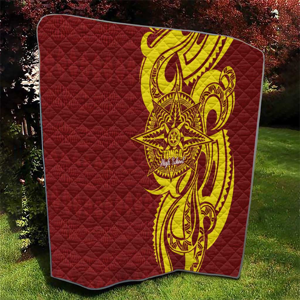 Personalised Tonga High School Quilt THS Tongan Ngatu Pattern - Polynesian Pride