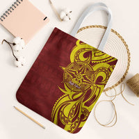 Personalised Tonga High School Tote Bag THS Tongan Ngatu Pattern - Polynesian Pride