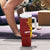 Personalised Tonga High School Tumbler With Handle THS Tongan Ngatu Pattern - Polynesian Pride