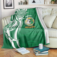 Personalised Liahona - Saineha High School Blanket Tongan Ngatu Pattern - Polynesian Pride