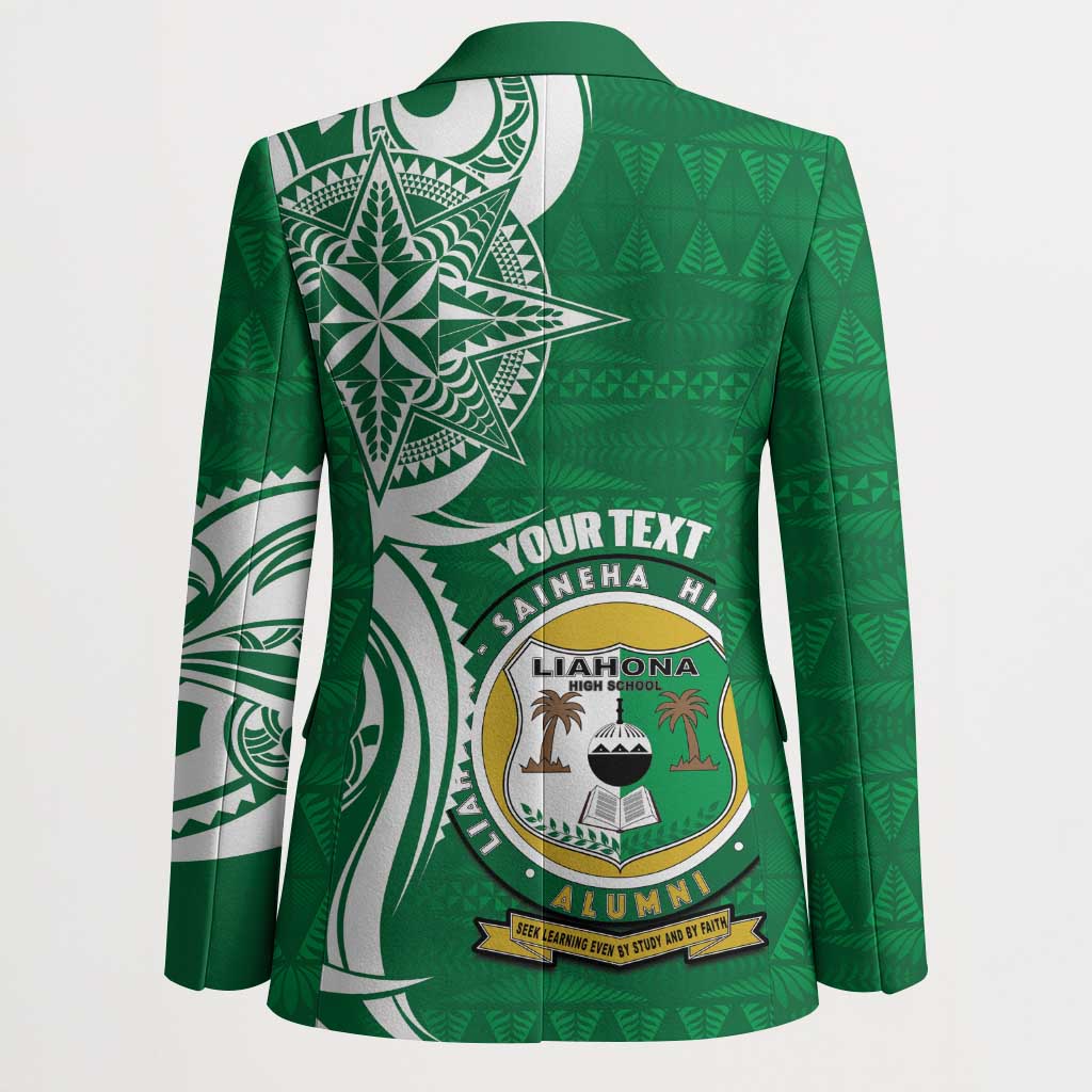 Personalised Liahona - Saineha High School Blazer Tongan Ngatu Pattern - Polynesian Pride