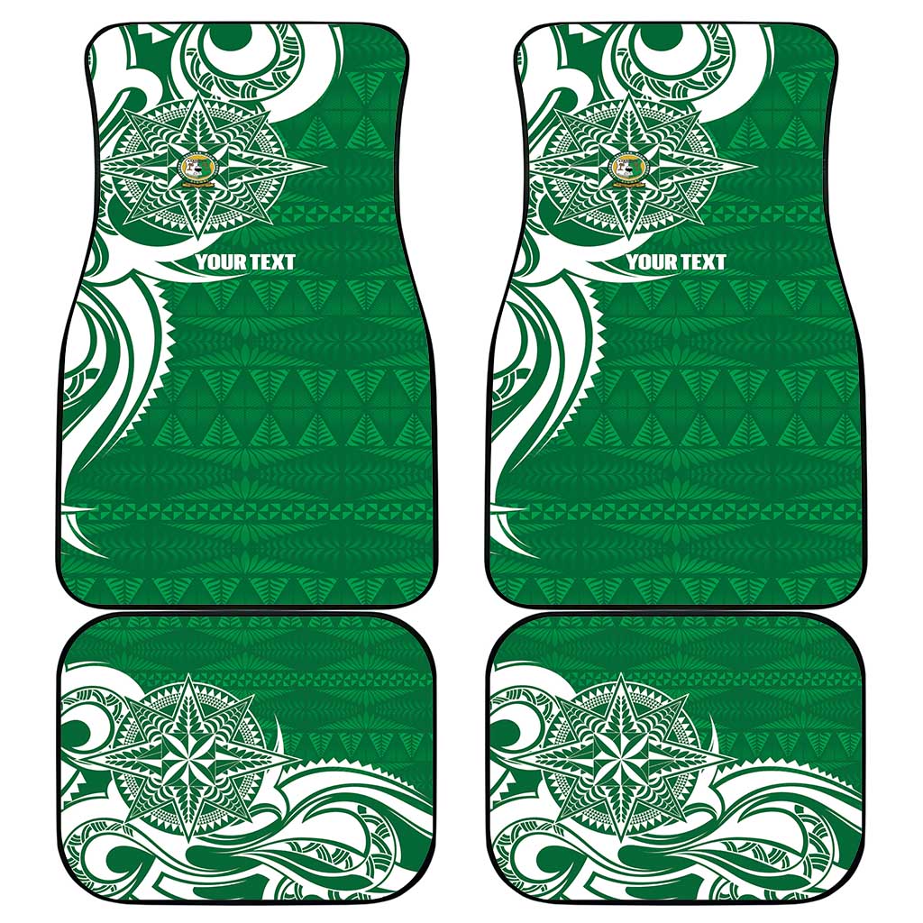 Personalised Liahona - Saineha High School Car Mats Tongan Ngatu Pattern - Polynesian Pride