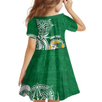 Personalised Liahona - Saineha High School Family Matching Short Sleeve Bodycon Dress and Hawaiian Shirt Tongan Ngatu Pattern - Polynesian Pride