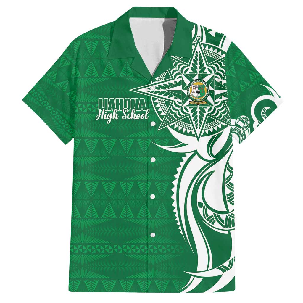 Personalised Liahona - Saineha High School Family Matching Summer Maxi Dress and Hawaiian Shirt Tongan Ngatu Pattern - Polynesian Pride