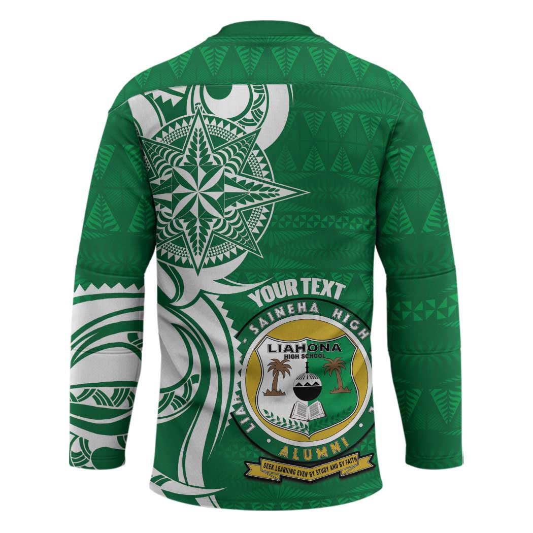 Personalised Liahona - Saineha High School Hockey Jersey Tongan Ngatu Pattern - Polynesian Pride