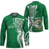 Personalised Liahona - Saineha High School Hockey Jersey Tongan Ngatu Pattern - Polynesian Pride