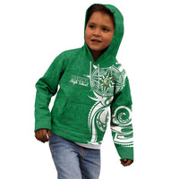 Personalised Liahona - Saineha High School Kid Hoodie Tongan Ngatu Pattern - Polynesian Pride