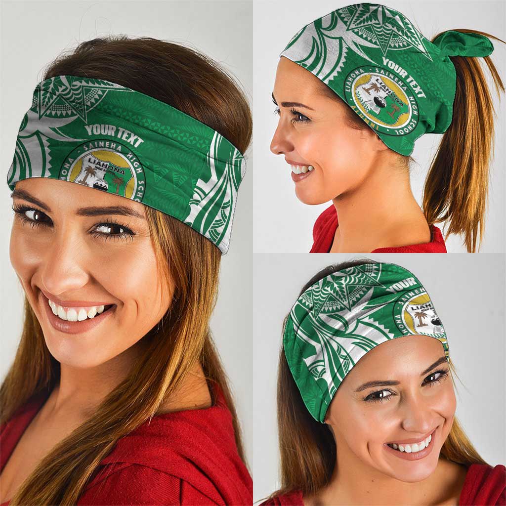 Personalised Liahona - Saineha High School Neck Gaiter Tongan Ngatu Pattern - Polynesian Pride