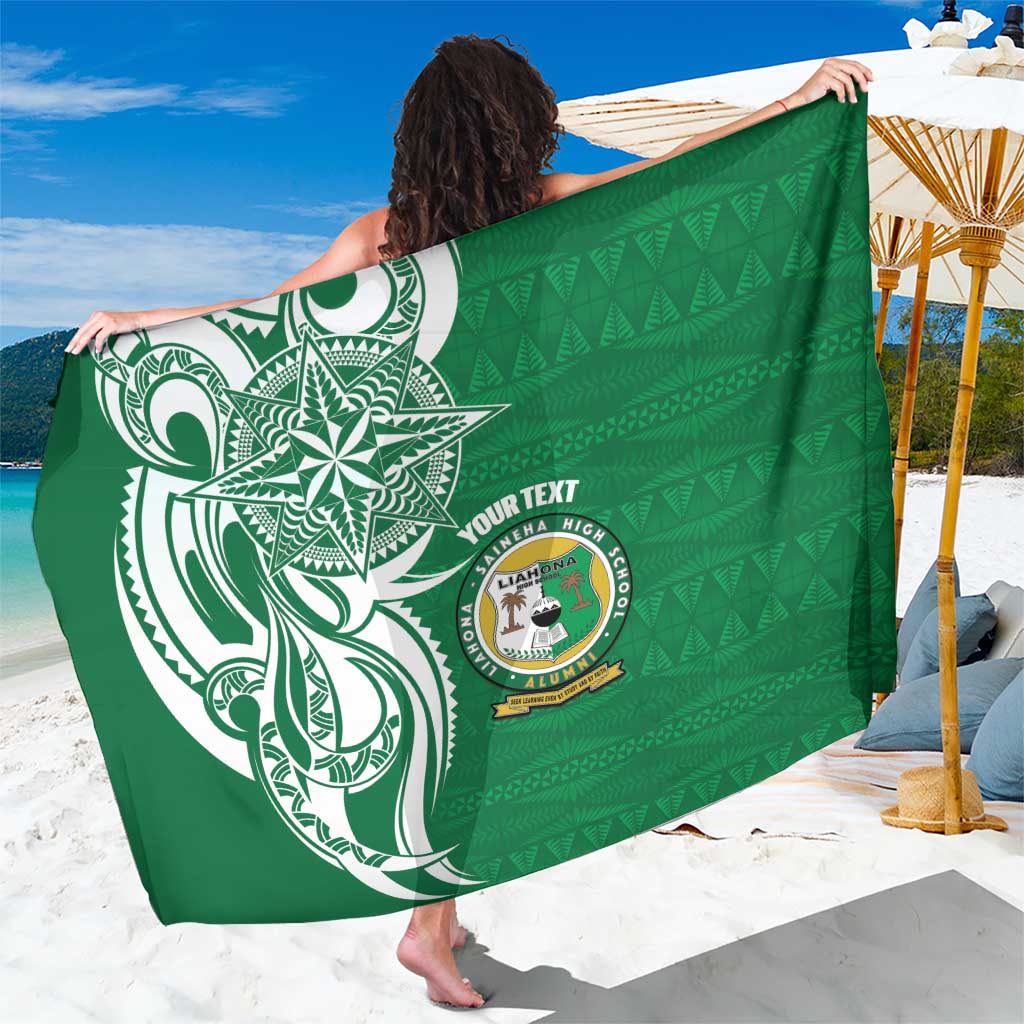 Personalised Liahona - Saineha High School Sarong Tongan Ngatu Pattern - Polynesian Pride