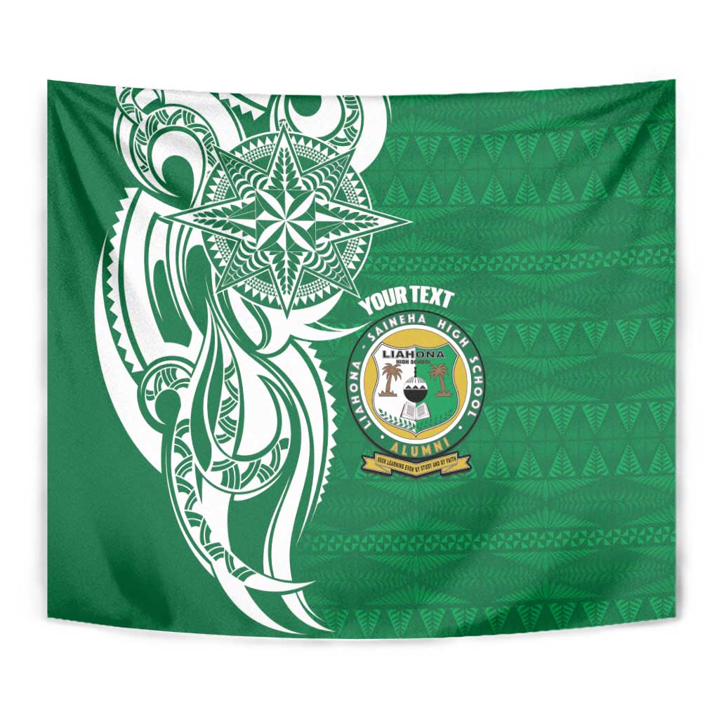 Personalised Liahona - Saineha High School Tapestry Tongan Ngatu Pattern - Polynesian Pride