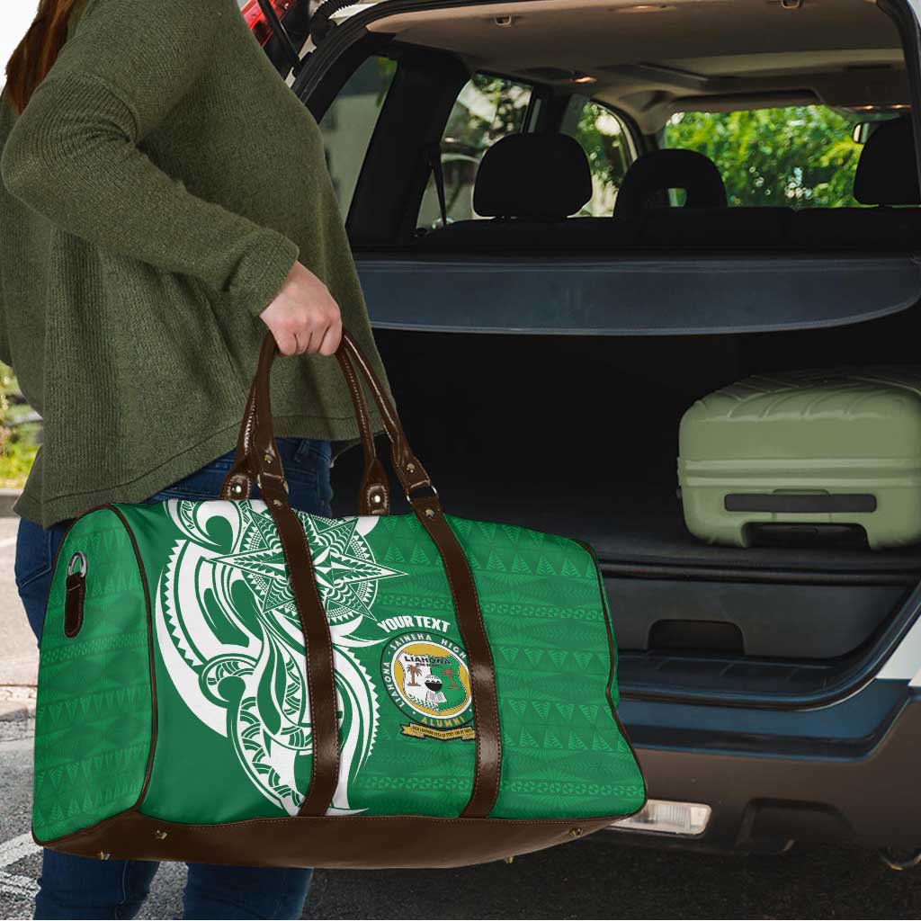 Personalised Liahona - Saineha High School Travel Bag Tongan Ngatu Pattern - Polynesian Pride